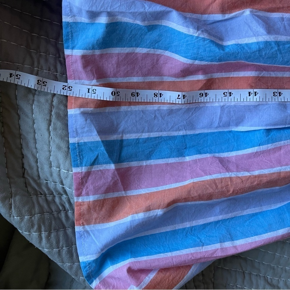SOLUDOS ~ 100% Cotton Pastel Maxi Dress - Violet Dress is Maldive Stripe - Picture 8 of 9